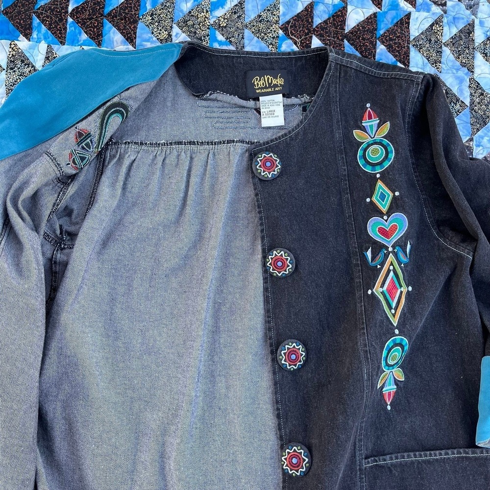 Bob Mackie Wearable Art Vintage Jacket - image 6